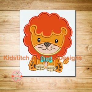 Lion Baby Digital Machine Embroidery Applique Design, Lion Applique 3 Sizes