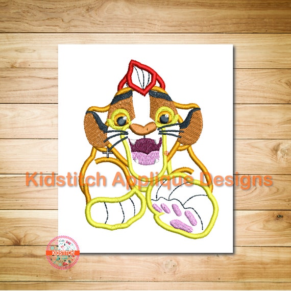 Lion Guard Kion Digital Machine Embroidery Applique Design, Kion