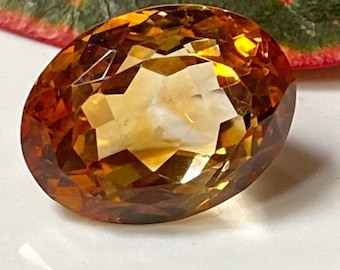 Yellow Citrine Gemstone – 9.95 Cts AAA Oval Cut Loose Stone