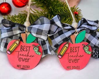 Teacher Appreciation Ornament or Gift