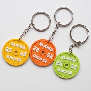 Buy three or more and get one for free ELEIKO, ROGUE weight plate keychain Sport, powerlifting, crossfit . image 5