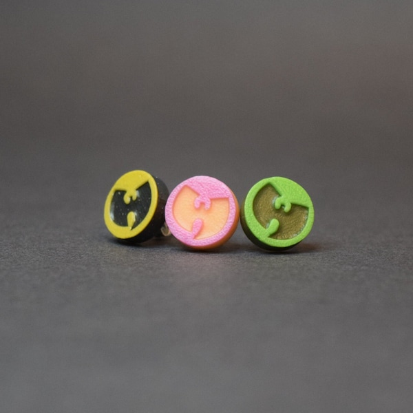 WU - Tang Clan stud earrings! Choose your own colors | MUSIC, hip-hop.