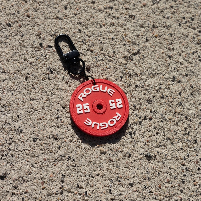 Double sided, Customizable NEW edition ELEIKO, ROGUE weight plate keychain Sport, powerlifting, crossfit . image 7