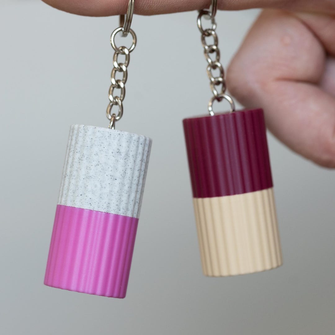 3D Printed Magnetic Fidget Keychain: Customizable Cylinder Toy - Etsy