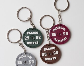 Eleiko, Rogue Weight Plate Keychain: Gym Gift, Fitness, Barbell