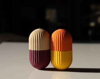 Magnetic Fidget Toy: Customizable Colors, wavy pivot pill. Motor, stress reliever.