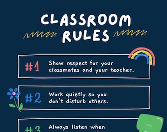 Classroom Rules Poster