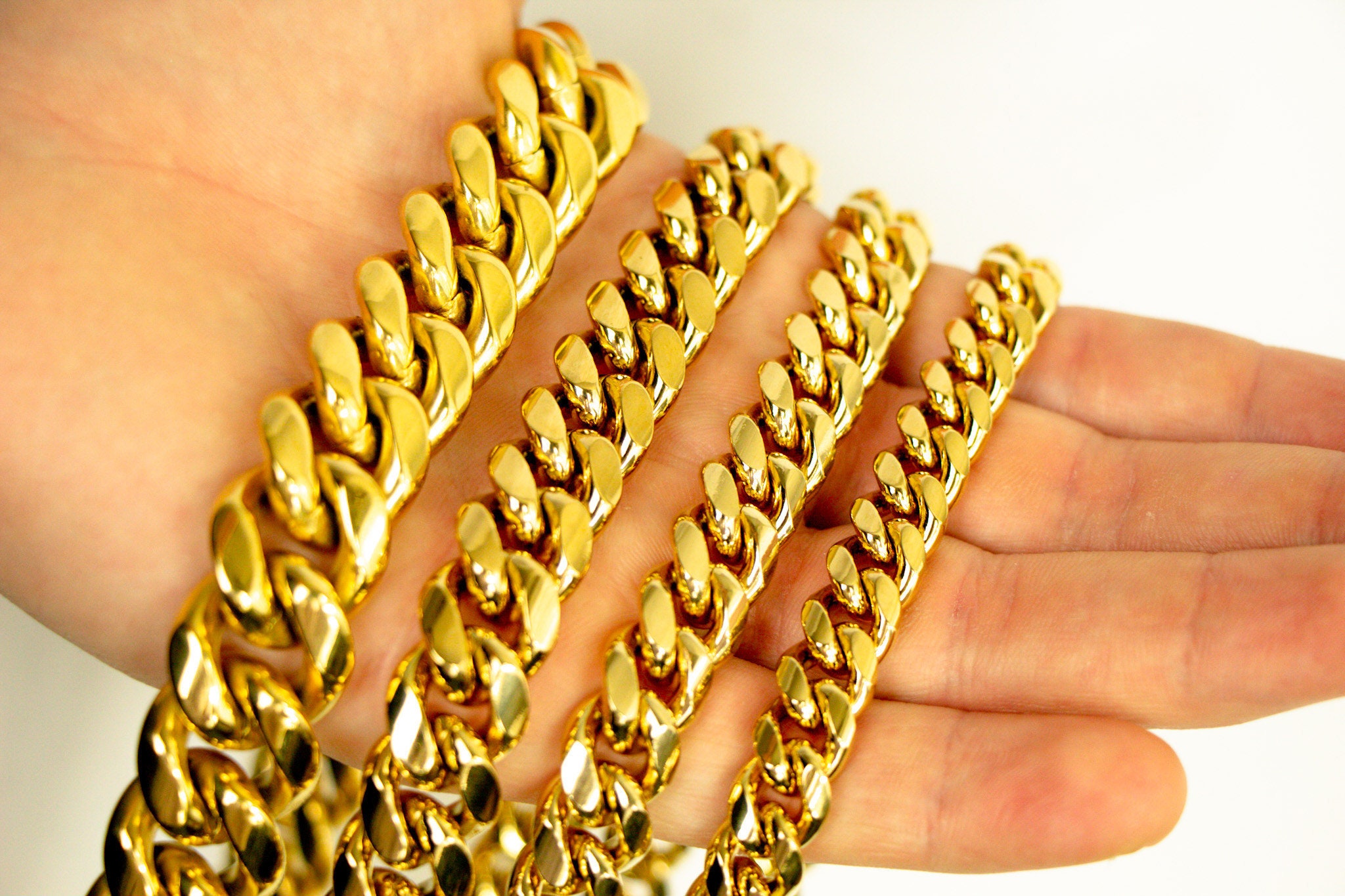 Mens gold cheap curb link chain