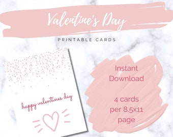 Valentine's Day Printable Cards - happy valentines day