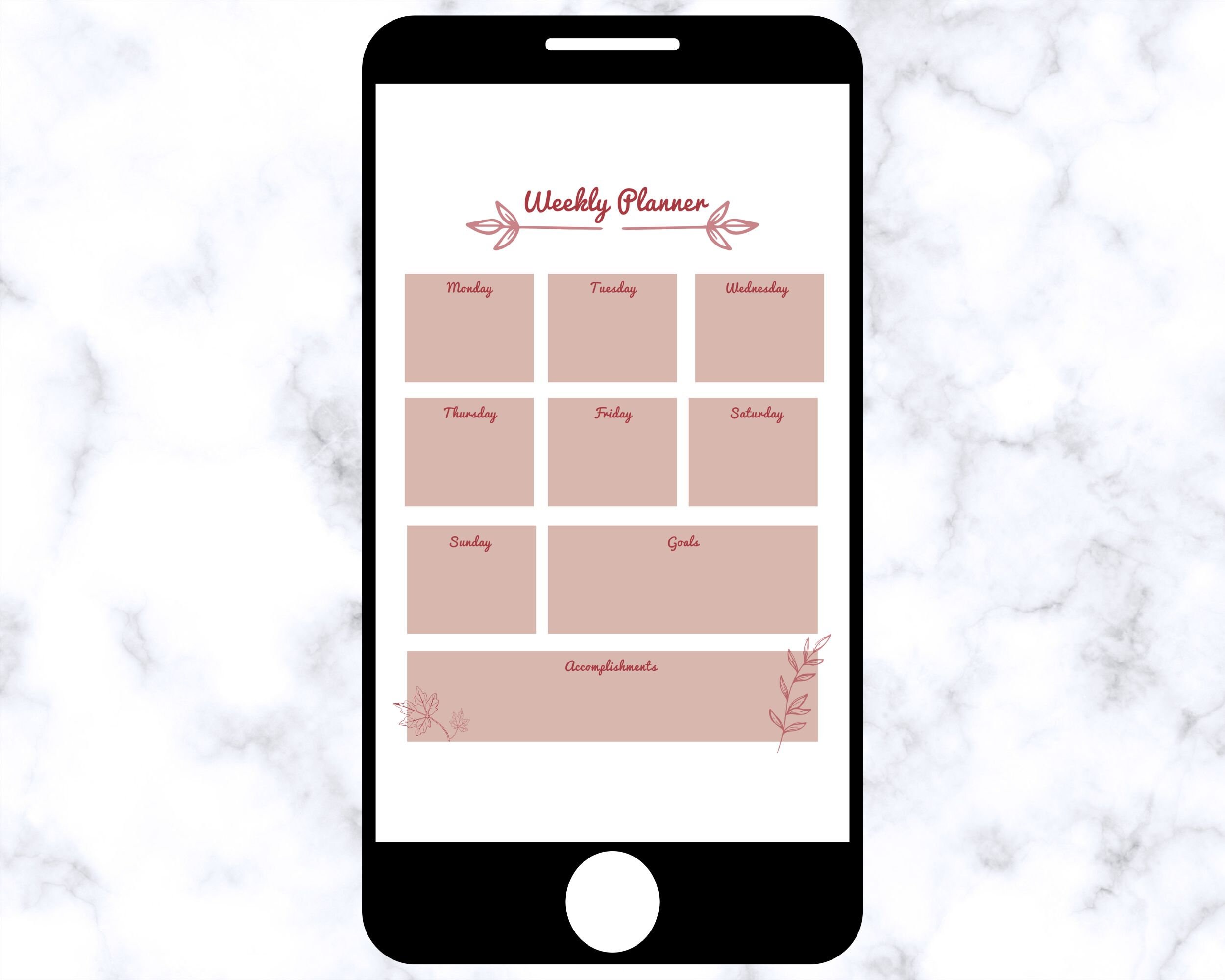 Weekly Planner Printable Fall Edition - Etsy