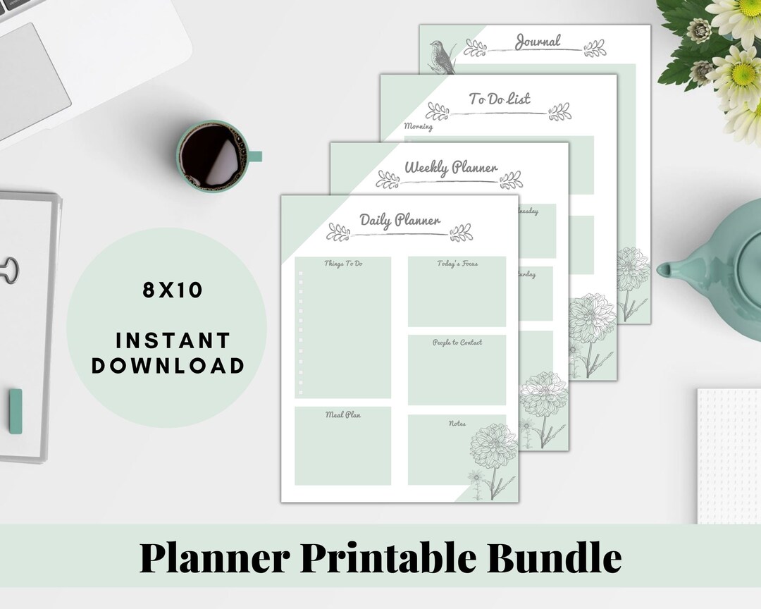 Planner Printable Bundle Sale Spring Edition - Etsy