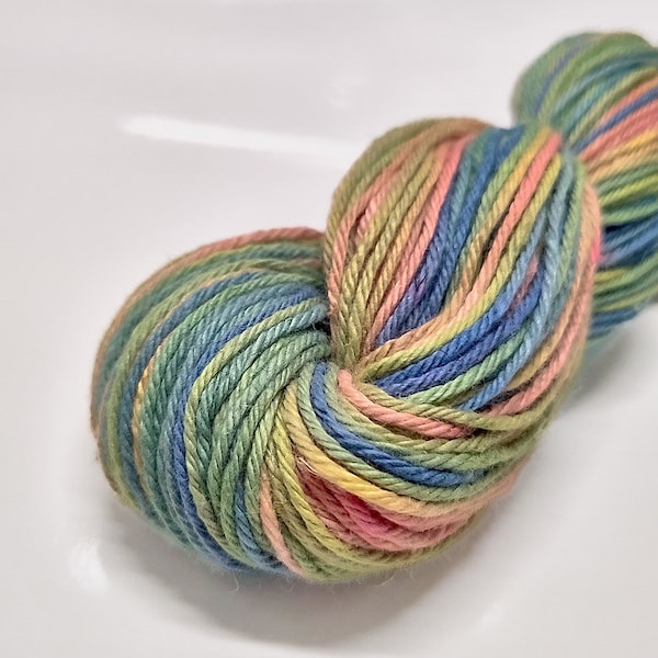 Hand-dyed vegan yarn | bamboo & linen