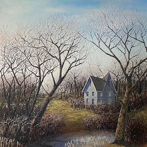 Impressão Giclée de Paisagem de Inverno: Arte Assinada em Edição Limitada