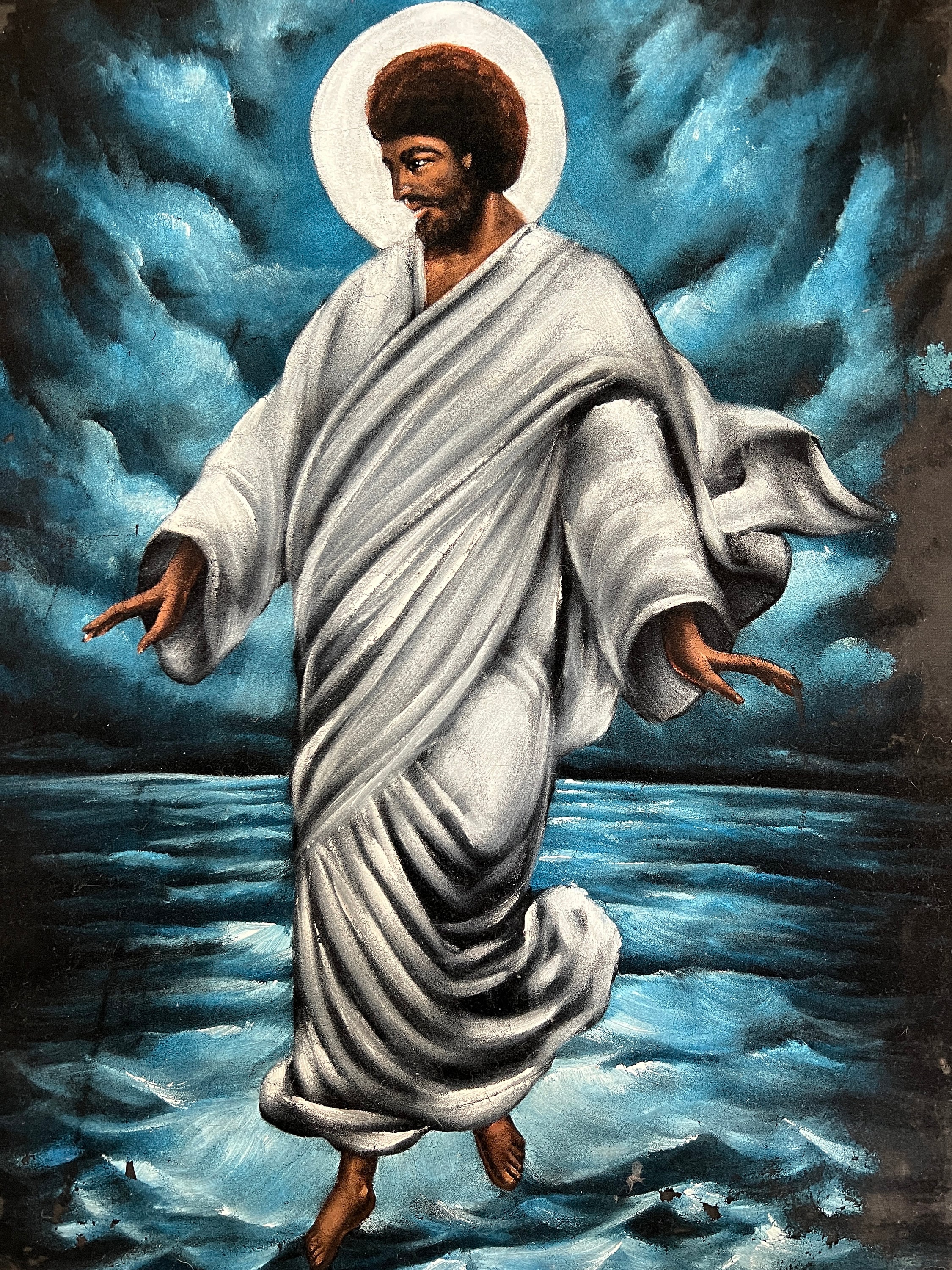 Black Jesus Walking On Water