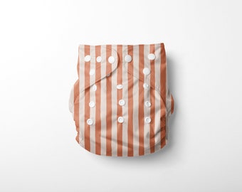 PRE-SALE Peachy Beach | High-Performance AWJ-Athletic Wicking Jersey Cloth Pocket Diaper | Waterproof & Adjustable | One Size | Reusable