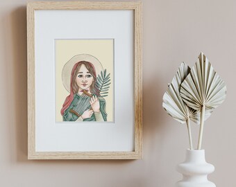 Saint Cecilia 4x6 Print/ Holy Card