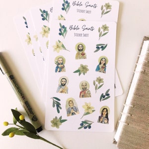 Bijbel heiligen stickervel