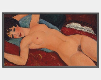 Samsung Frame TV, Three (3) Modigliani Paintings, Digital Download