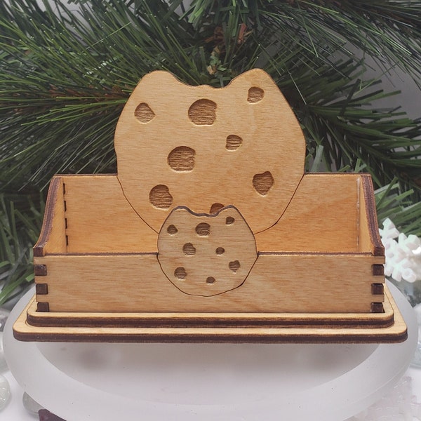 Business Card Holder for desk, Chocolate chip cookie, Baker Gift, Desk Card Holder, Gift for cookie lover!