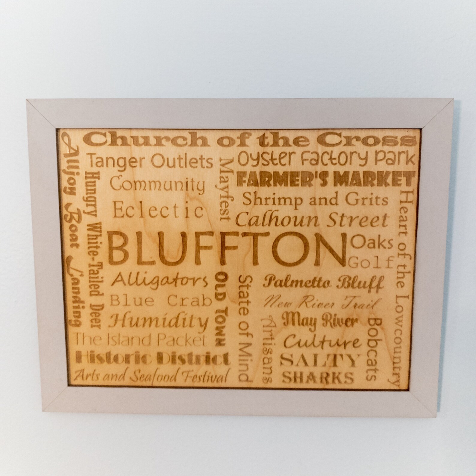 Custom word art framed family sign name sign town sign etsy