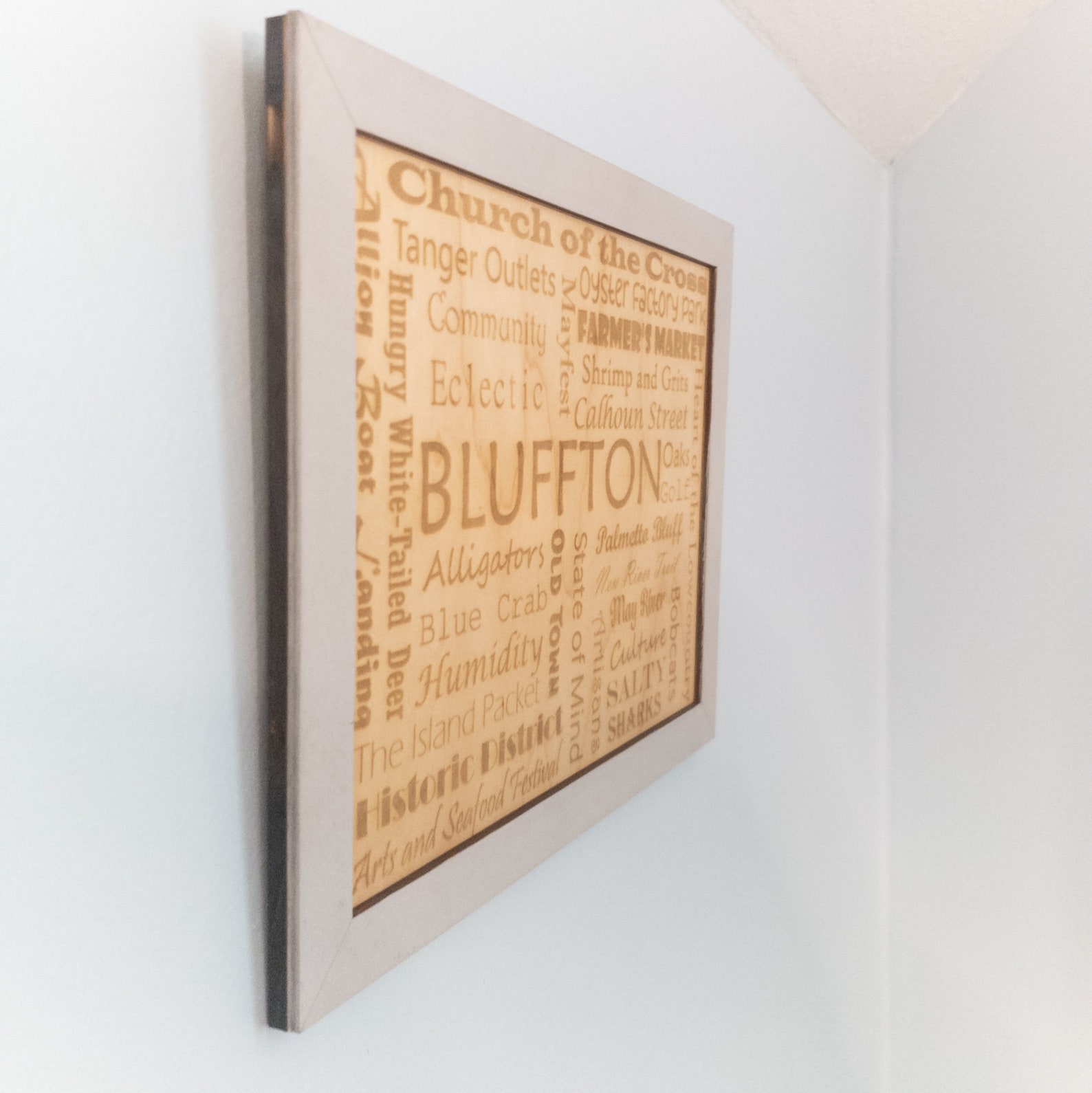 Custom word art framed family sign name sign town sign etsy