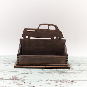 Klassische Automobil-Visitenkartenhalter für Schreibtisch, Antikes Auto-Schreibtisch-Kartenhalter, Geschenk für Büro, personalisiertes Geschenk für Ihn