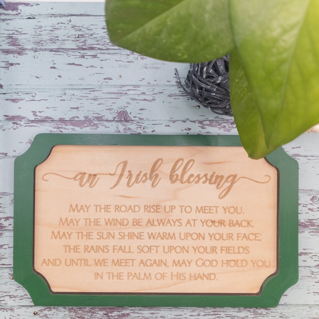 Irish Blessing Wall Decor, Irish Poem Framed Wall Art, St. Patrick's