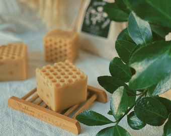 Naturel fait à la main, savon au miel, savon au miel de manuka, cadeau durable fait à la main, cadeau de bien-être écologique