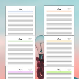Multi Color Notes