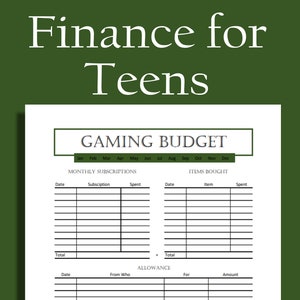 Teen Finance | Video Game Subscriptions | Kids Budget |