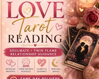 Love Tarot Reading | Soulmate Reading | Twin Flame Reading | Relationship Reading | Their Feelings Revealed | Same Day Delivery