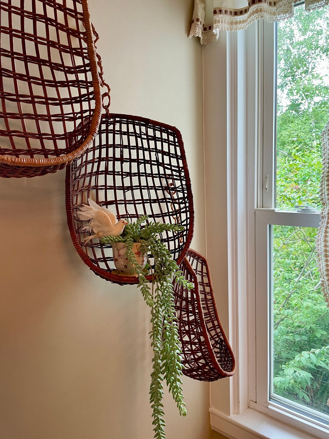 Vintage Hanging Baskets Etsy