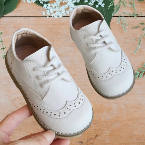 Oxford Baby Boy Shoes White Blue Leather Wingtips Baby Boy - Etsy