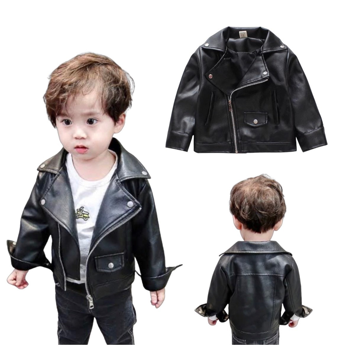 Black Leather Jacket For Baby Boy atelieryuwa.ciao.jp