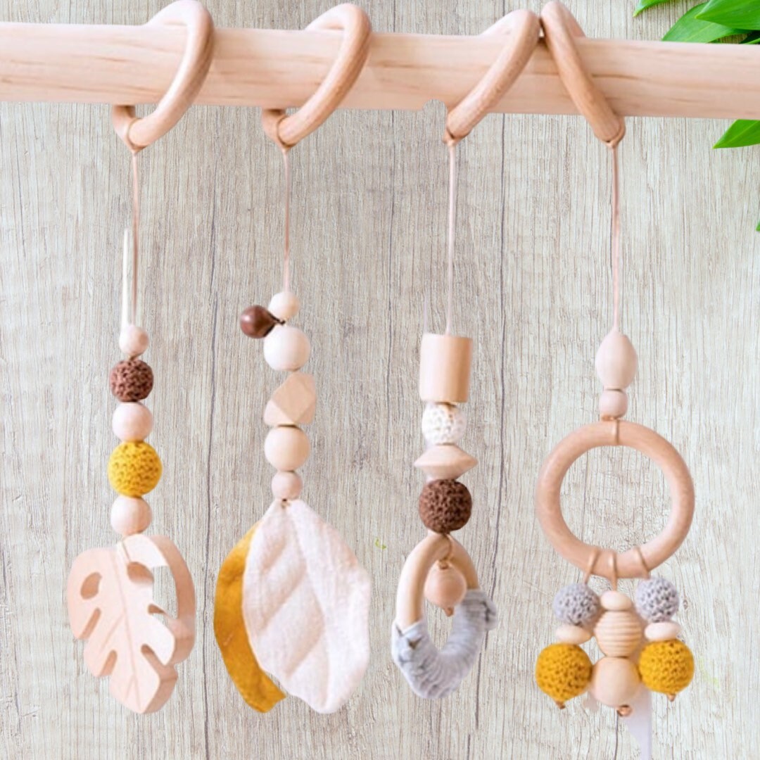 Wood Baby Gym & Toys Leaf Baby Gym Toys Wood Play Gym and Etsy