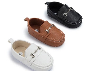 Boys Loafers, Quality Vegan Leather Baby Shoes, Baby boy loafers,Baby dress shoes, Boys Christening shoes, First Walker Baby Shoes,