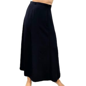 Vintage 80s 90s Vice Versa dark blue a-line maxi skirt 9/10