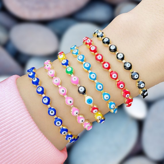 18k evil eye bracelet deals