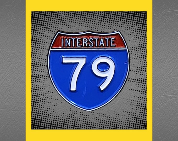 Interstate I-79 Enamel Lapel Pin - Etsy
