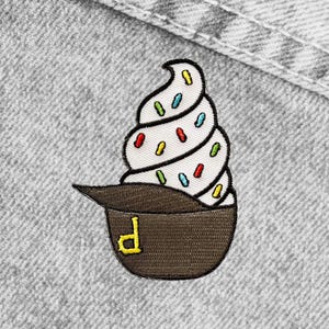 Pittsburgh | Baseball Ice Cream Helmet 3" Iron-On Patch