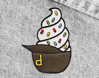 Pittsburgh | Baseball Ice Cream Helmet 3" Iron-On Patch