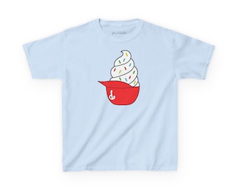 Philadelphia | Baseball YOUTH Ice Cream Helmet Red Vanilla Sprinkles Jimmies T-Shirt XS-XL