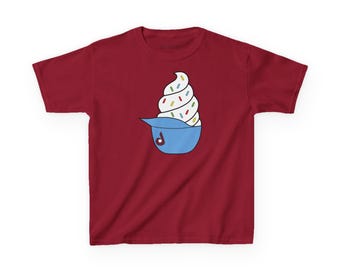 Philadelphia | Baseball YOUTH Throwback Ice Cream Helmet Red Vanilla Spinkles Jimmies T-Shirt XS-XL