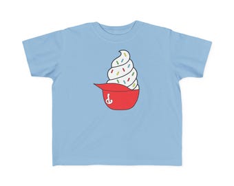 Philadelphia | Baseball TODDLER Ice Cream Helmet Red Vanilla Sprinkles Jimmies T-Shirt 2T-6T