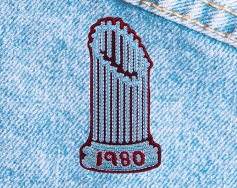 Philadelphia | Baseball 1980 World Series Commissioner's Trophy 3-inch Iron-On Patch