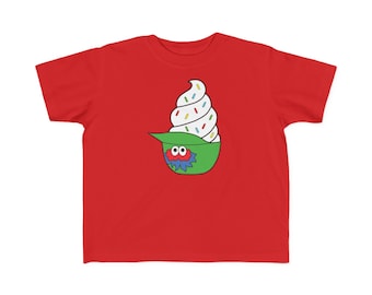 Philadelphia | Baseball TODDLER Phanatic Ice Cream Helmet Red Vanilla Sprinkles Jimmies T-Shirt 2T-6T