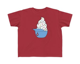 Philadelphia | Baseball TODDLER Throwback Ice Cream Helmet Red Vanilla Sprinkles Jimmies T-Shirt 2T-6T