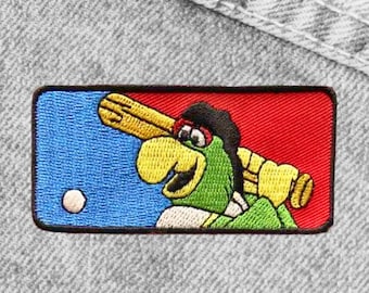 Pittsburgh | Baseball Parrot Mascot Logo 3" Iron-On Patch