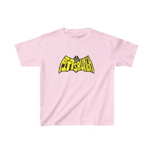Pittsburgh | Football YOUTH Gotham Dark Knight Kid T-Shirt S-XL Light Pink