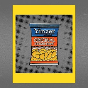 Snyder&#39;s Yinzer Potato Chip Bag Enamel Lapel Pin